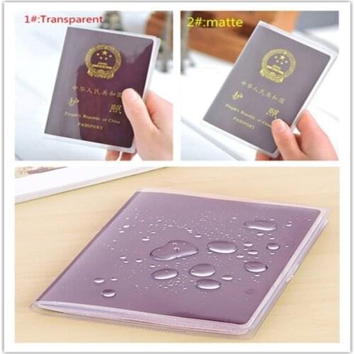 PVC Passport Cover Transparent Passport Cover Case Clear Waterproof travel document bag passport holder Drop Shipping