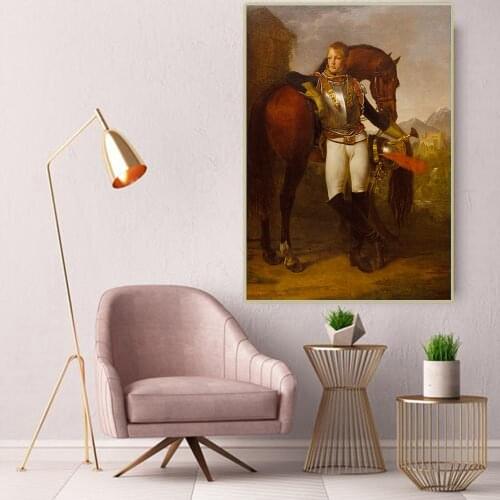 Citon Antoine-Jean Gros《Portrait of Second Lieutenant Charles Legrand》Canvas Oil Painting Art Modern Wall Decor Home Decoration
