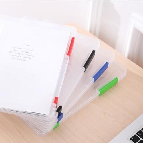 Document Case Practical Wear-resistant Transparent Document Plastic Case for Magazines