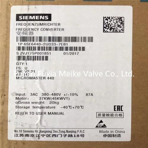 Siemens Frequency Cconverter 6SE6440-2YD33-7EB1 6SE64402YD337EB1