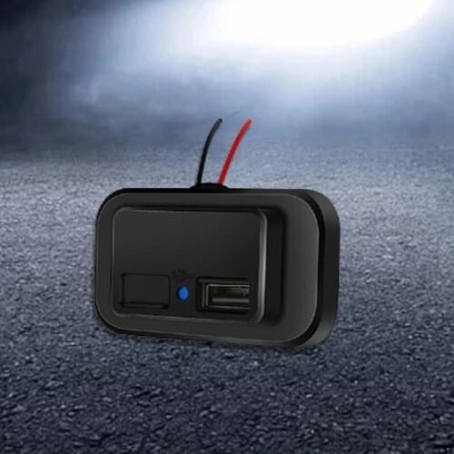 Dustproof Power Adapter Outlet RV Charger Socket for Motorcycle Auto ATV Boat Car Bus Used in RVs and at Home G5AD