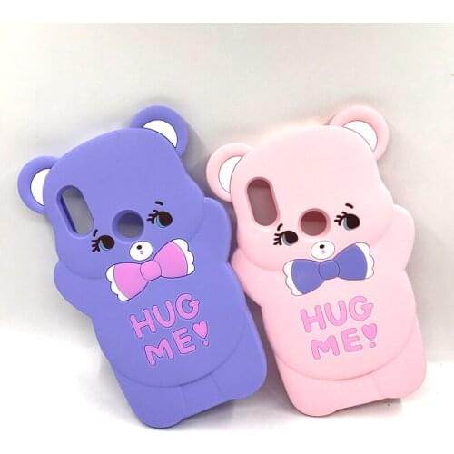 For Xiaomi Redmi Note 6 Pro Case Cover Cute 3D Bear Silicone Phone Back Cover For Xiomi Redmi Note6 Note 6pro Cases Coque Funda