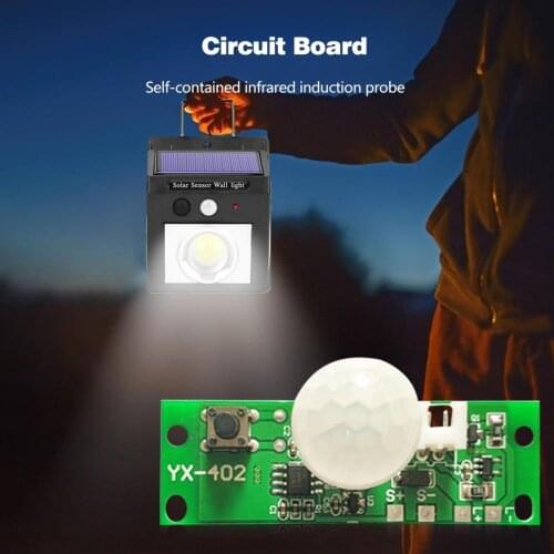 3.7V Solar LED Lamp Circuit Board Control Sensor Night Light Controller Module Infrared Solar Lamp Board Panel Circuit Board