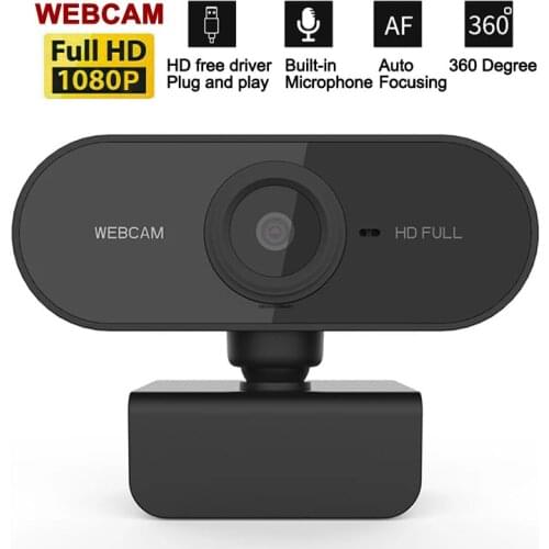 Webcam HD Full 1080P Camera Mini Microfoon Computer PC Webcamera with Microphone High-speed Plug and Play Photo Video Meeting