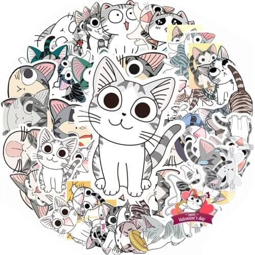 Japanese Anime Cartoon Stickers Chis Sweet Home Kawaii Cute Stickers Chi Cat Luggage Laptop Scrapbook Diary Girl Car Stickers