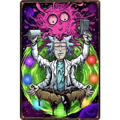 【YZFQ 】Believe UFO Cartoon Movie Vintage Signs Metal Retro Plaque Wall Home Kids Room Decoration DU-7089B