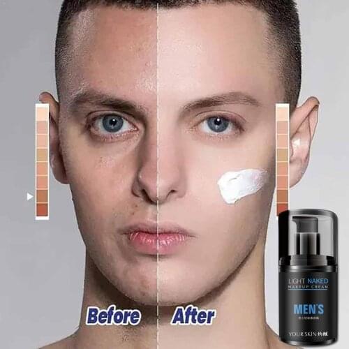 1 Pc 50g Mens Nourishing Lazy Concealer BB Cream Revitalising For Men Up Artifact Makeup Tone Cream Foundation Handsome F3V6