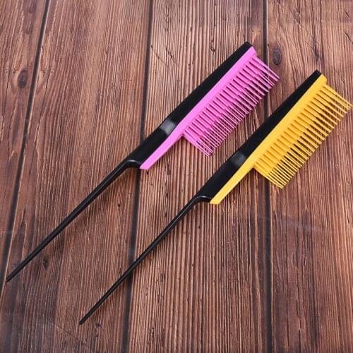 1Piece Professional Hair Comb Pointed Tail Comb Teasing Curly Hair Brush Salon Hairdressing Styling Combs Tools