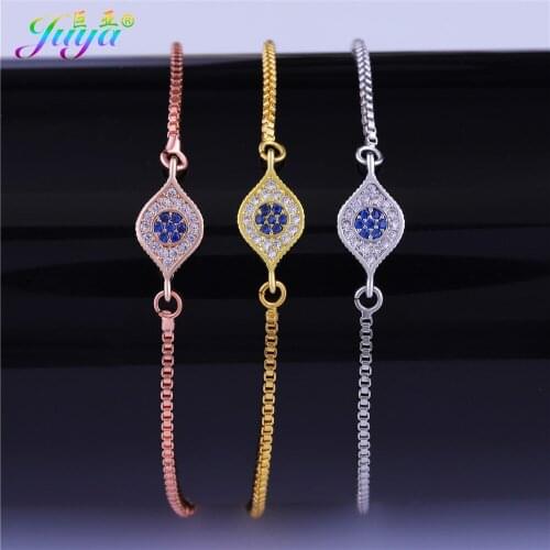 2018 New Arrival Adjustable Gold Bracelets Handmade Greek Evil Eye Charm Connector Bracelets For Women Men Turkish Jewelry Gift