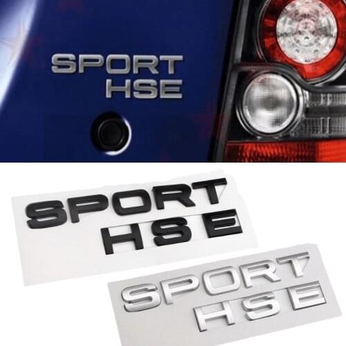 ABS Decals for Land Rover Emblem Velar Vogue Defender Aurora SPORT V8 HSE Car Styling Rear Trunk Badge Side Stickers Accessories