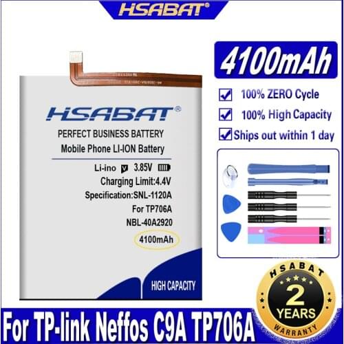 HSABAT NBL-40A2920 3800mAh Battery for TP-link Neffos C9A TP706A TP706C Batteries
