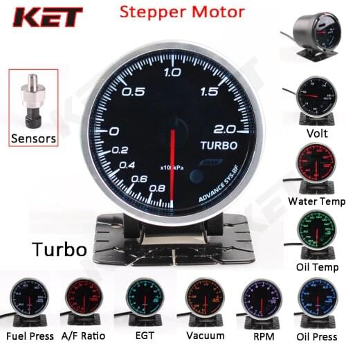 Defi Auto Gauge Meter Water temperature Oil Temperature Oil Pressure RPM Tachometer Vacuum Turbo Boost With Electronic Sensors