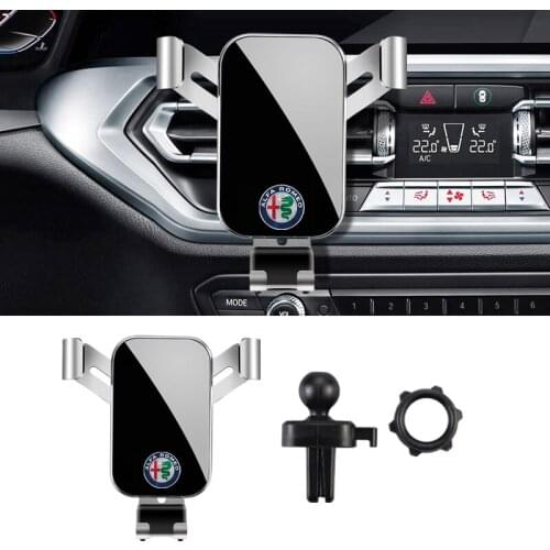 1Pcs Car Phone Holder Mount GPS Stand For Alfa Romeo 156 159 147 4C 8C Disco Giulia Stelvio Giulietta Spider GT Mito Tonale