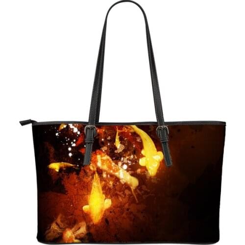 ELVISWORDS Brand Luxury Handbag Lady Leather Shoulder Bags Polynesian Printing Women Handbags Large Casual Tote Bag Custom Bolso