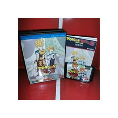 Dragon Game Ball Z-Buyuu Retsuden Japan Cover with Box and Manual for MD MegaDrive Video Game Console 16 bit MD card