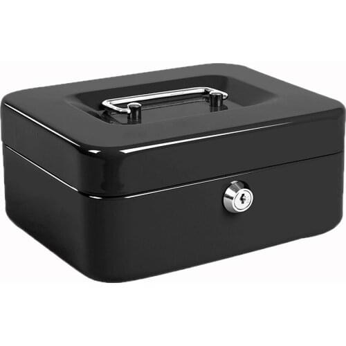 Black Small Safe Box Cash BoxCB152 Stainless Steel