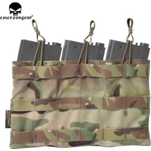 Emerson 5.56 Top-Opening 3 Gang Magazine Bag Tactical Combat Gear Molle Pouch Mag Holder