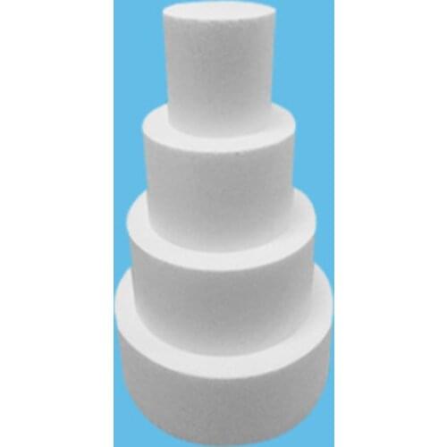 4/6/8/10 Inch High 5cm Party DIY Model Cake Dummy Sugar Craft Foam Mould Round Polystyrene Styrofoam Kitchen Accessorie
