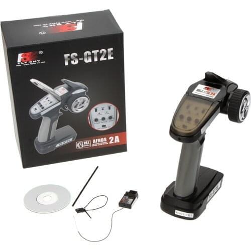Flysky FS-GT2E FS-GT2G AFHDS 2A 2.4ghz 2CH Radio System Transmitter for RC Car Boat with FS-A3 Receiver