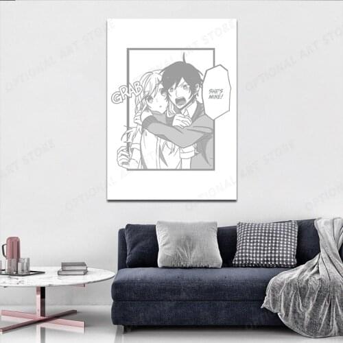 GRAB Hori san to Miyamura kun Anime Decoration Manga Home Decor Canvas Painting Living Room Wall Art Pictures Posters Prints
