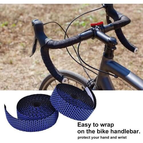 2pcs Bicycle Handlebar Tape Steering Wheel Cover Road Bike Cycling Handle Bar Non-slip Belt Rubber Tape Riding Accessories #B2Y9