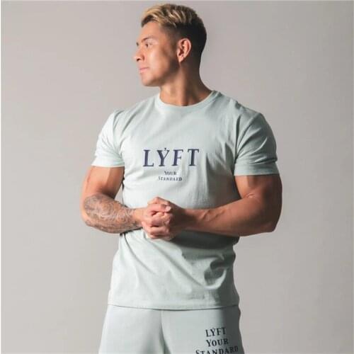 2021 spring and summer new cotton daily casual mens T-shirt loose fitness sportswear jogger round neck short sleeve top