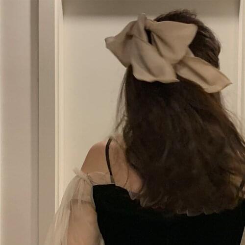 Gentle Japanese Bow Knot Hair Rope Female Net Red Ins Girl Streamer Fairy Super Fairy Hair Ornament Headdress Large Bow