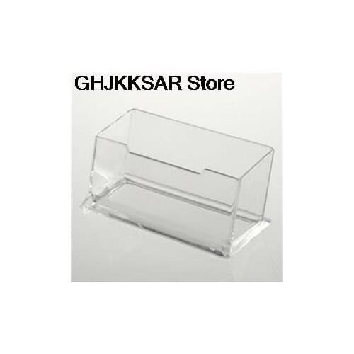 New 1pcs Clear Desk Shelf Box storage Display Stand Acrylic Plastic transparent Desktop Business Card Holder