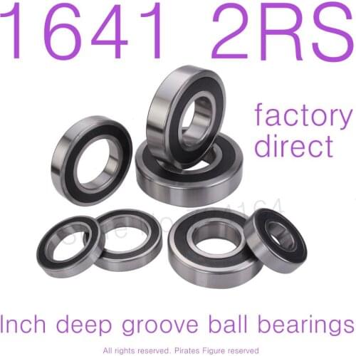10PCS High Quality 1641-2RS bearing 25.4*50.8*14.288 mm miniature inch shielded deep ball bearing