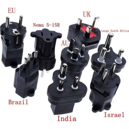 IEC Converter, US NEMA 5-15R Power Adapter Plug To British/South Africa/Brazil/Israel/Australia/Denmark.. Converter Power Adapto