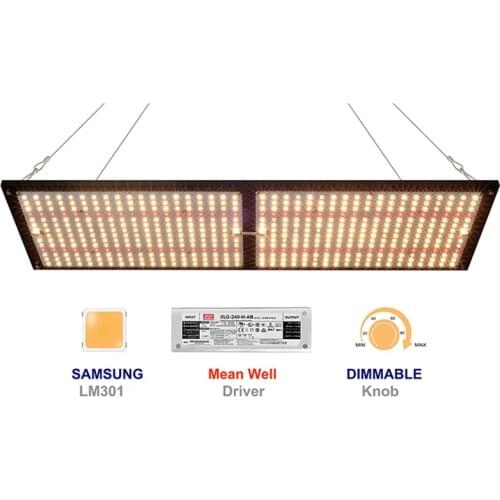Dimmable Superbright Samsung LED Grow Light 240W 3000K 5000K 660nm IR LED Grow Light Quantum Tech Samsung LED Board
