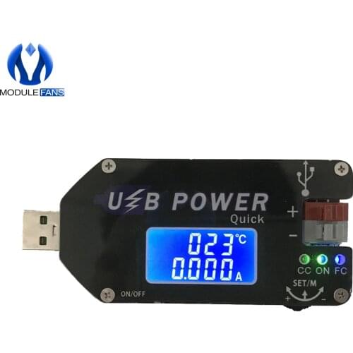 QC3.0 QC2.0 USB LCD Digit Adjustable Step Up Boost Power Supply Module CC/CV DC-DC 4-13V to 1-30V Converter Mobile Fan Governor