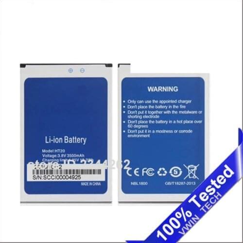 SanErqi for HOMTOM HT20 Battery 3500mAh Backup Batteries Replacement For HOMTOM HT20 Pro Smart Phone
