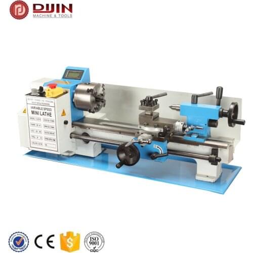 Torno mini hobby lathe CQ0618A spindle bore 32mm brushless motor 7x14 small turning tool cheap mini lathe machine