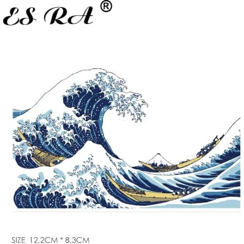 The Great Wave off Stickers Art Drawing Decorate Stickers for Snowboard Skateboard Lugguage Guitar Phone Joural DIY Decorate