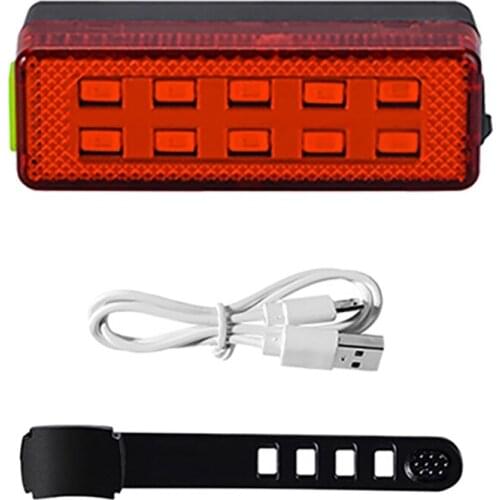 Bike Tail Light,Rechargeable USB Bicycle Rear Light Clip On Bright LED Cycling Light Waterproof 4 Modes For Night Riding