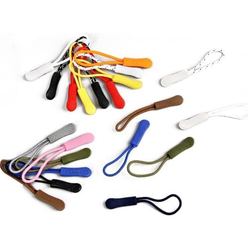 New 10pcs 14 Colors Cord Replacement Zipper Pull Strap Lariat Fastener for Apparel Garment Backpack Bag Parts Accessories