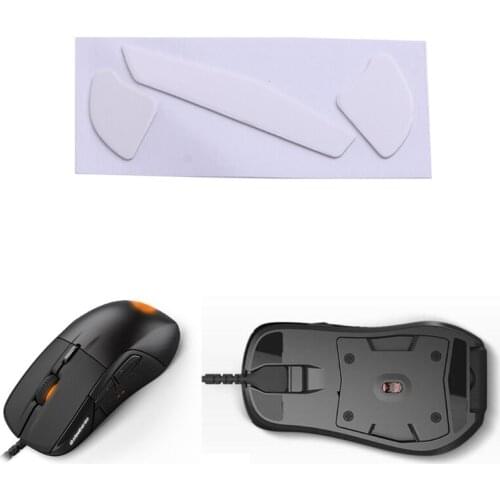 1Set Mouse Feet Mouse Skates Stickers Pad Rounded Glides Curved Edges Mouse Feet Replacement for steel Serie RIVAL 700