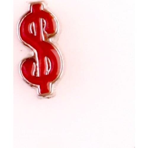 20Pcs US Dollar Money shape alloy floating charms for living memory glass floating locket charms DIY jewelry