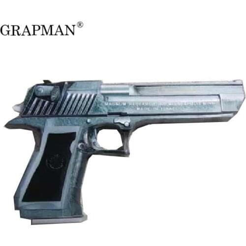 3D Paper Model 1:1 Desert Eagle Paper Model Pistol DIY Send 4 Color Grip