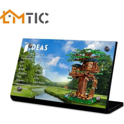 Acrylic display stand brand of 21318 creative tree house building block toys for creators