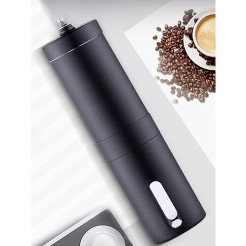 Behogar Portable Coffee Beans Grinder Adjustable Stainless Steel Manual Hand Crank Nuts Grinder for Home Office 30g 40g Capacity
