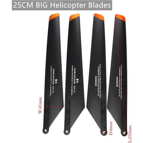Free Shipping 25cm DH 9053 helicopter parts 9053-04 Main blade A B toy helicopter main wind 25cm Propeller 9050 9118 DH 9101