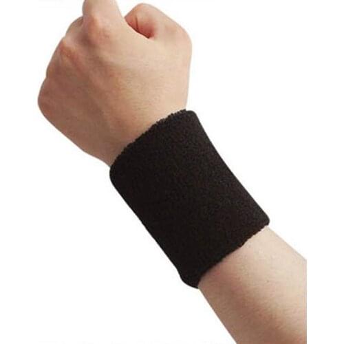 Wrist Support Unisex Sport Sweatband Wristband Wrist Protector Running Badminton Basketball Brace Terry Cloth Sweat Band