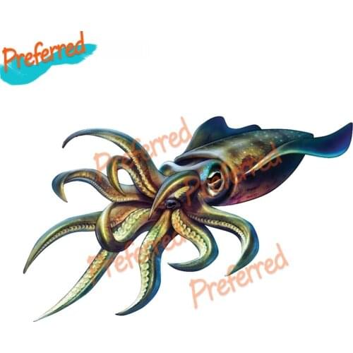 Personality Animal Car Sticker Devilfish Octopus Squid Decal Motocross Racing Laptop Helmet Trunk Wall Vinyl Car Sticker