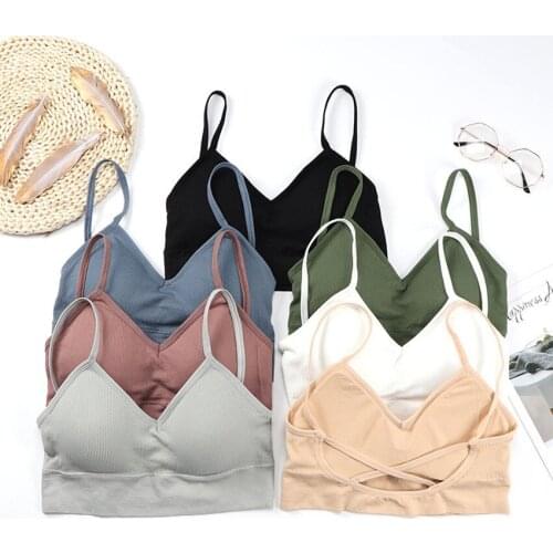 Hot Fashion Cotton Girls Fitness Bra Tops Breathable Yoga Running Sport Bra Underwear Women Tops for Women Bralette Workout Top