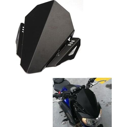 Motorcycle Windshield Windscreen Aluminum Kit Deflector for Yamaha MT-07 MT 07 FZ-07 FZ 07 2018 2019