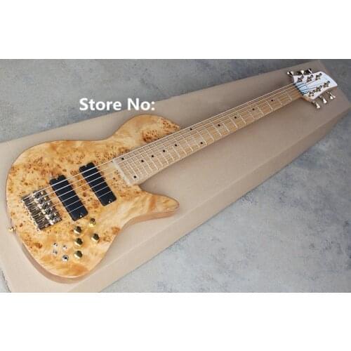 Fode type butterfly logo 6 strings bass guitar custom logo active pickups free shipping custom bass