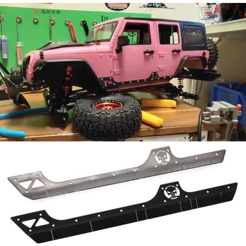 2pcs/set Metal Side Skirt Surround for SCX10 90046 RC 313 Wheelbase Buggy Car