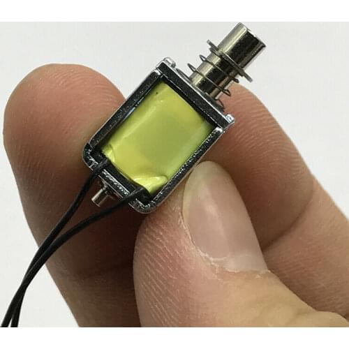 DC 12V Micro Solenoid Electromagnet Push Pull Through Type Electric Magnet Spring Magnet Electric Solenoid 5v Magnets